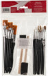 Hello, Artist! 25 Piece Craft Brush Value Pack, Suitable for All Creatives, for Use with Acrylic, Watercolor, Tempera, Gouache, and More...