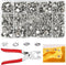 GTAAOY 800PCS Metal Snaps Buttons with Fastener Pliers Press Tool Kit Perfect for DIY Crafts Clothes Hats and Sewing, Snap Button Fasteners Kit fo...