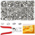 GTAAOY 800PCS Metal Snaps Buttons with Fastener Pliers Press Tool Kit Perfect for DIY Crafts Clothes Hats and Sewing, Snap Button Fasteners Kit fo...