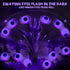 Brizled Solar Halloween Lights, 2 Pack Total 12 LED Halloween Eyeball Lights, 2 Modes Outdoor Halloween Lights, Purple Swaying Firefly Lights, Hal...