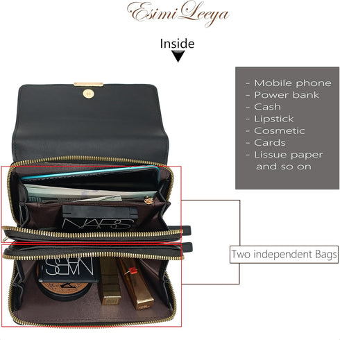 Esimileeya Crossbody Bags for Women Trendy Clutch Handbag Purses for Women Small Lady Cell Phone Wallet Shoulder Bag...