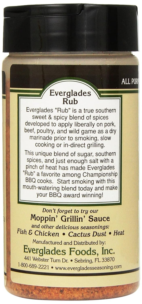 Everglades Seasoning All Purpose Rub, 12 Ounce...