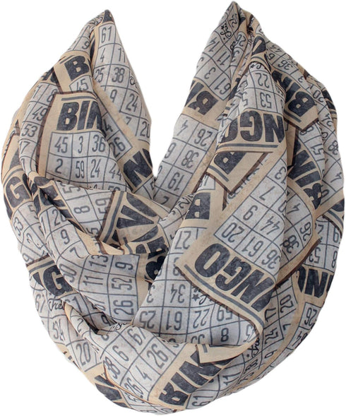 Bingo Cards Infinity Circle Loop Scarf...