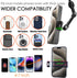 Rear View Mirror Phone Holder for Your Car Aluminum Alloy Arm Multi-Angle Adjustment,Rotatable Universal Cell Phone Car Mount for 4-7 Inch iPhone ...