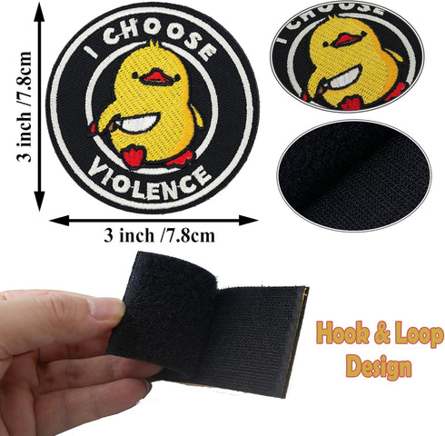 Funny Patches, Tactical Military Morale Patch with Hook Fastener Backing, Cute Applique Accessories for Backpacks, Jackets, Jeans, Hats, Vests (9 ...
