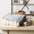 DII Woven Basic Tabletop Collection Chevron Table Runner, 15x72, French Blue...
