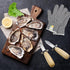 Oyster Shucking Knife Set of 2 Stainless Steel Oyster Knifes and 2 Pairs Level 5 Cut-Resistant Gloves?Oyster Knives Suitable for All Kinds of Shel...
