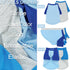 2 Pack Puppy Clothes for Small Dogs Summer Dog Shirt Soft Stretchy Dog Clothes for Medium Dog T-Shirts Lightweight Dogs Pet Cat Vest Clothing (Blu...