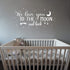Wall Decal Kids We Love You to The Moon and Back Quote Wall Decals Nursery Vinyl Wall Stickers for Baby Boys and Grils Bedroom Scandinavian Wall D...