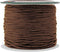 Mandala Crafts 0.5mm 109 Yards Dark Brown Cotton Waxed Cord for Jewelry Making Bracelet Cord Waxed String - Beading String Thread Jewelry Cords fo...
