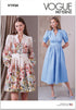 Vogue Misses' Button-Front Dress Sewing Pattern Packet, Design Code V1934, Sizes 8-10-12-14-16, Multicolor...