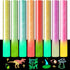 Glitter Glow in Dark Permanent Vinyl Iron on Shirts, Heflashor Glow in The Dark HTV Vinyl for Party Luminous Heat Transfer Vinyl Sheets Bundle, 12...