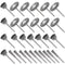 30Pcs Stainless Steel Wire Brushes Wheel Cup Pen Cleaning Brush Set Polishing Attachment Kit for Grinder Rotary Tools 1/8 inch Shank (Cup Pen Clea...