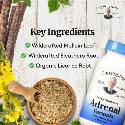 Dr. Christopher's Adrenal Formula for Stress Support - Adrenal Support Supplements - Natural Cortisol Manager...