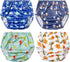 Waterproof Diaper Cover for Rubber Pants for Toddlers Good Elastic Rubber Swim Diaper Cover for Potty Training Underwear Boy 3t...