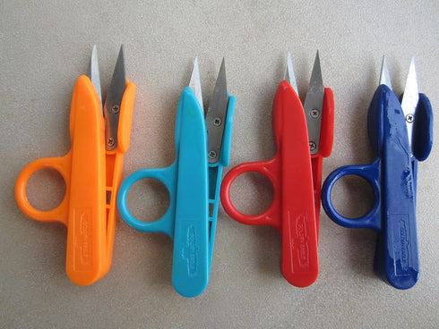 LOT OF 12PCS Random Color Sharp Point Quick-Clip Lightweight Speed Cutting Scissor for Sewing (Random Color)...