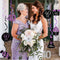 40th Birthday Decorations Women Purple Black Silver Women 40th Birthday Party Decorations Purple Silver Black Foil Hanging Swirls...