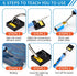 Electronics Soldering Iron Kit - 80W Digital LCD Solder Gun with ON/OFF Switch Adjustable Temperature Controlled and Fast Heating Thermostatic Des...