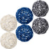 Yaomiao 6 Pieces Wicker Rattan Balls Decorative Orbs Vase Fillers for Craft, Party, Wedding Table Decoration, Aromatherapy Accessories(Blue Gray W...