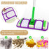 Reusable Mop Pads Compatible with Swiffer Sweeper Mops(6 PCS)- 12 Inch Washable Microfiber Wet Pads Refills Dry Sweeping Cloths Heavy Duty Mop Hea...