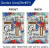 With God All Things are Possible July 4th Patriotic Decorative House Flag, American Religious Cross Anemone Flower Home Yard Garden Outdoor Decor,...