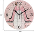 ALAZA Home Decor Butterfly High Heel Shoe Pink 9.5 inch Round Acrylic Wall Clock Non Ticking Silent Clock Art for Living Room Kitchen Bedroom(Blac...