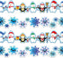 67ft Winter Christmas Bulletin Board Border Snowman Snowflake Bulletin Board Decorations Winter Penguin Borders Trim for Xmas Holiday Classroom Sc...