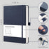 RETTACY Notebook Journal - A5 College Ruled Notebook with 192 Numbered Pages, Notebook for Work, School, Writing, 100 GSM Acid-Free Paper, Leather...