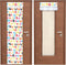 2 Pcs Classroom Door Window Cover Curtains Blackout Lockdown Shades for Glass Doors Window Covering Darkening Blackout Drapes for Nursery Teacher ...