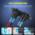 Nilight QC 3.0 Dual USB Charger and Cigarette Lighter Socket Pre-Wired 12V-24V with Cigar Power for Cars Trucks...