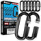 8PCS 2.3” Chain Quick Links, High Strength, Anti-Rust, Heavy Duty Chain Connector, Carabiner for Chain Connecting, Key Chain, Camping, Backpack, P...