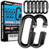 8PCS 2.3” Chain Quick Links, High Strength, Anti-Rust, Heavy Duty Chain Connector, Carabiner for Chain Connecting, Key Chain, Camping, Backpack, P...