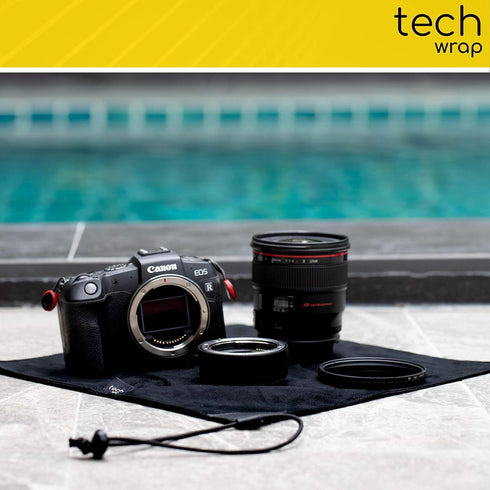 The Tech Wrap Compact 12.5" x 12.5" Neoprene Lens Pouch - Camera Lens Protective Wrap - Camera Travel Accessories...