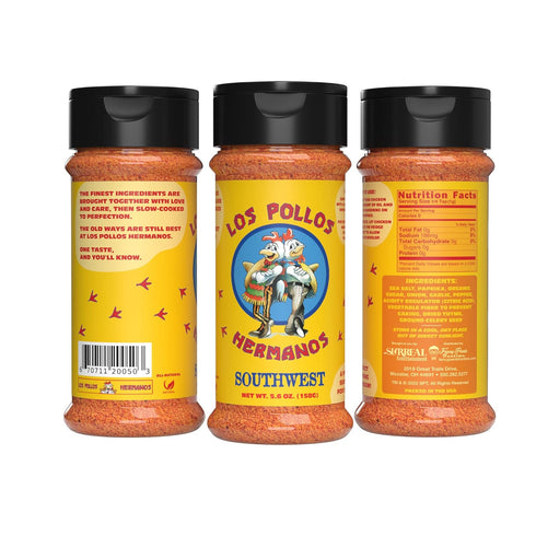 Los Pollos Hermanos Chicken Seasoning and Chicken Rub - Southwest Blend 5.6 oz Bottle - Kosher, Gluten Free and Non-GMO - Officially Licensed Brea...