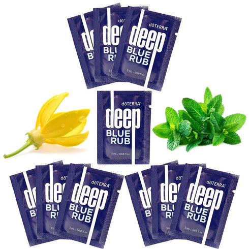 doTERRA Deep Blue Rub Sample Packets of 2-ml Each, Total of 10-Packets...