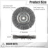6-Inch Wire Wheel for Bench Grinder, 0.012 Carbon Steel, Bench Grinder Wire Wheel with 1/2" & 5/8" Arbor Hole...
