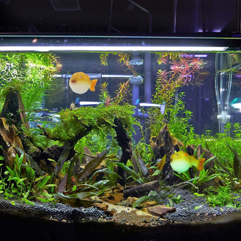 POPETPOP Luminous Puffer Fish Tank Aquarium Decoration, Fluorescent Simulation Puffer Cool Fish Tank, Fish Tank Decoration, Fake Fish Aquarium Orn...