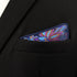S&W SHLAX&WING Pocket Squares for Men Blue Colours Purple Fuchsia Floral...