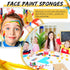 24 Pcs Face Paint Sponge Petal Face Painting Sponges High Density Face Painting Supplies for Kids Adults Art Work Halloween Makeup Body Paint (Yel...
