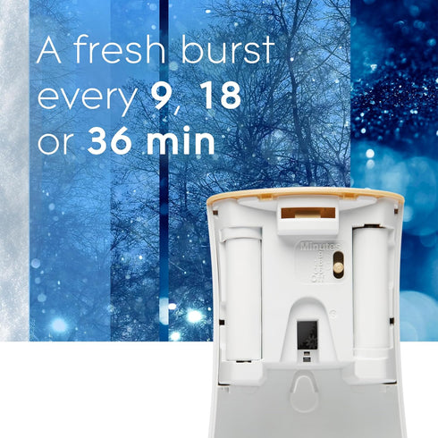 Glade Automatic Spray Refill, Air Freshener for Home and Bathroom, Starlight & Snowflakes, 6.2 Oz...