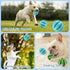 Chew Toy Balls 2pack Interactive Dog Treat Dispensing Ball Rubber Dog Puzzle Toy Chewing Toys for Boredom and Brain Stimulating Game Puppy Teethin...