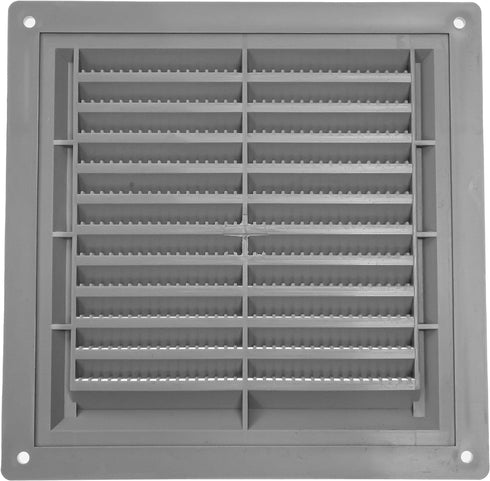 6" x 6" Inch Gray Air Vent Cover with Built-in Pest Guard Screen, HVAC Vent Duct Cover, Vent Cap, Quality Plastic