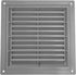 6" x 6" Inch Gray Air Vent Cover with Built-in Pest Guard Screen, HVAC Vent Duct Cover, Vent Cap, Quality Plastic