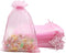 100PCS Pink Organza Bags 5X7 Inch Mesh Bag Drawstring for Wedding Party Baby Shower Favor Pouches Bags (Pink 5X7)...