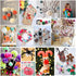 Pom pom Maker Yarn kit, 4PS Pompom Maker+12PS Acrylic Yarn+10PS Knitting Stitch Markers+10PS Plastic Needles+1PS Scissors(37c)......