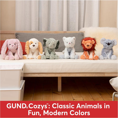 GUND Cozys Collection Cow, Stuffed Animal for Ages 1 and Up, Spring Decor Plush Toy, Cream/Blue, 10”...