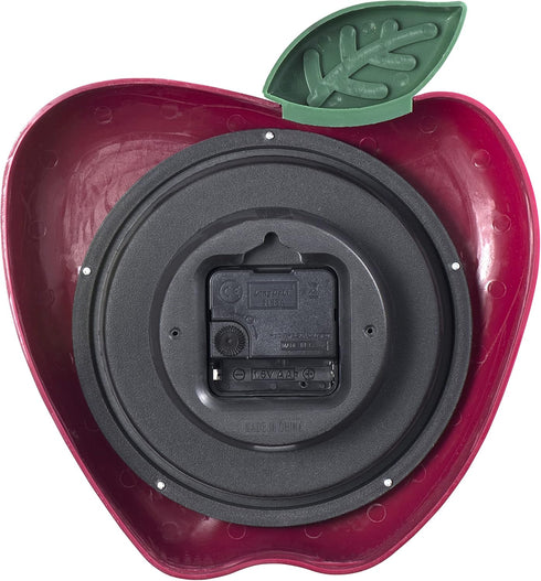 Westclox 10" 3-Dimensional Apple Wall Clock- Model #38038A...
