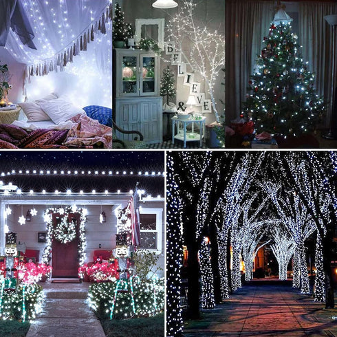 Toodour Solar Christmas Lights, 72ft 200 LED 8 Modes Outdoor Christmas String Lights, Waterproof Solar Fairy Lights for Christmas Tree, Fence, Hol...