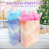 BLESZSING Gift Bag Birthday Large Gift Bags Set Included 2 Pack Paper Gift Bags with Tissue Paper Colorful Pink Blue Gift Bags 125 Large Size Blue...
