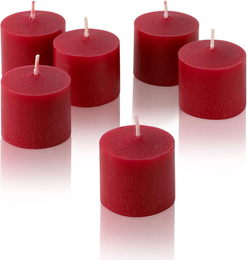 Red Apple Cinnamon Scented Candles - Set of 12 Scented Votive Candles - 10 Hour Burn Time - Made in The USA...